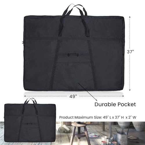 JJRING Dacron Art Portfolio Tote Bag 37'' x 49'' For 36'' x 48'' Black - size: 36''*48''