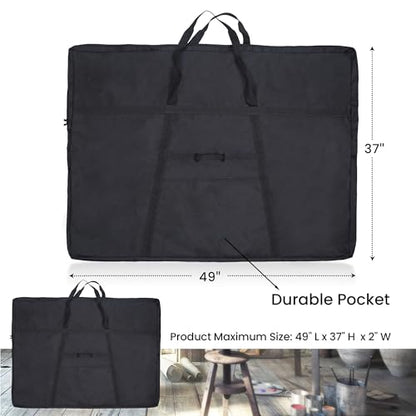 JJRING Dacron Art Portfolio Tote Bag 37'' x 49'' For 36'' x 48'' Black - size: 36''*48''