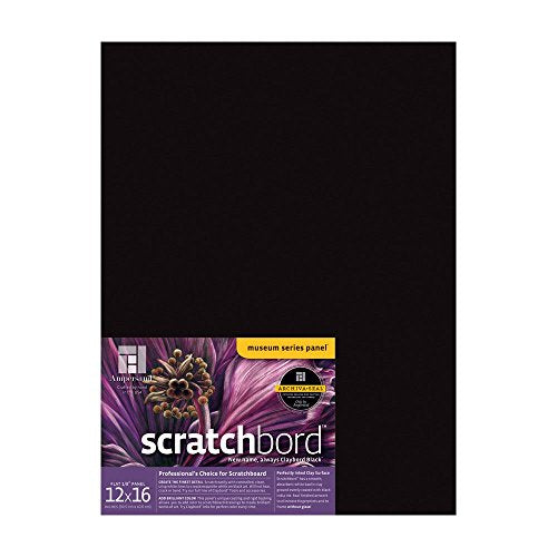 Ampersand Museum Series Scratchbord, 1/8 Inch Depth, 12X16 Inch (CBB12) - size: 12X16