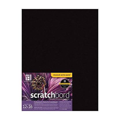 Ampersand Museum Series Scratchbord, 1/8 Inch Depth, 12X16 Inch (CBB12) - size: 12X16
