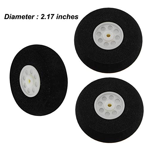 1 Set Aluminum Landing Gear Wheel Kit DIY Parts for RC Plane Jet for Cessna 182 Replacement