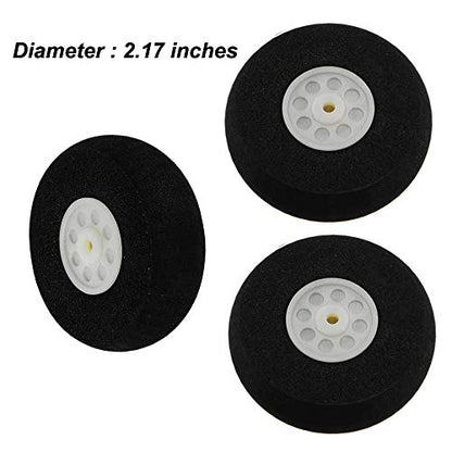 1 Set Aluminum Landing Gear Wheel Kit DIY Parts for RC Plane Jet for Cessna 182 Replacement
