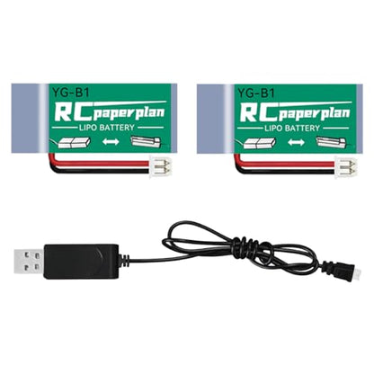 2Pcs 3.7V 150mAh Lipo Battery for RC Toy & Model (PH1.25) - size: 150mAh-PH1.25