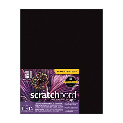 Ampersand Museum Series Scratchbord, 1/8 Inch Depth, 11X14 Inch (CBB11) - size: 11X14
