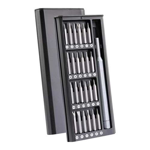 25-in-1 Small Screwdriver Set, Tiny Torx Screwdriver Fits All Ring Doorbell, Precision Magnetic Mini Repair Tool Kit for Watch, Electronics, Laptop, Eyeglass, Camera, Men Gift Screw Driver