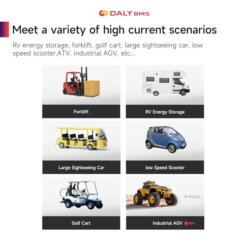 DALY Smart BMS 4S 12V 500A LiFePO4 with WiFi Bluetooth Module CAN RS485 - color: 4S 12V, size: 500A