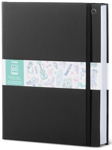 Ohuhu 8.5"x11" Double-Sided Bleedproof Marker Pad Art Sketchbook 60 Sheets - size: 8.5" x 11"