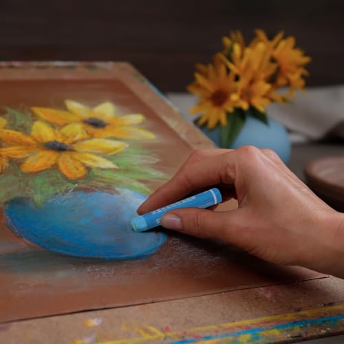 PATIKIL Earthy Yellow Oil Pastels, 12Pcs Soft Oil Crayons Creamy Pastels Stick Art Supplies for Art Painting Drawing Blending Graffiti for Artists Beginners - color: Earthy Yellow