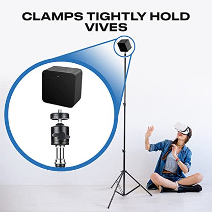 Skywin VR Tripod Stand for HTC Vive Base Station - 2 Adjustable Stands - color: Black, size: 2 Stands