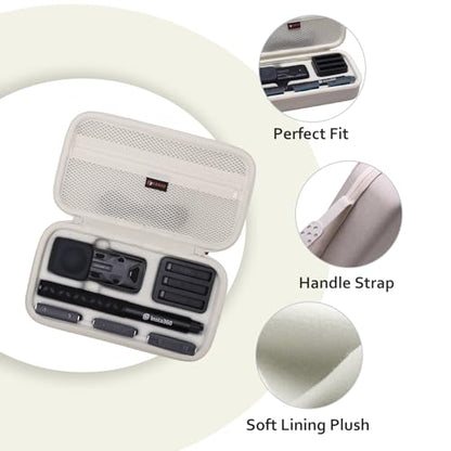 XANAD Hard Case for Insta360 X5 / X4 / X4 Air /X3 / X2 Action Camera,Cream - color: Cream