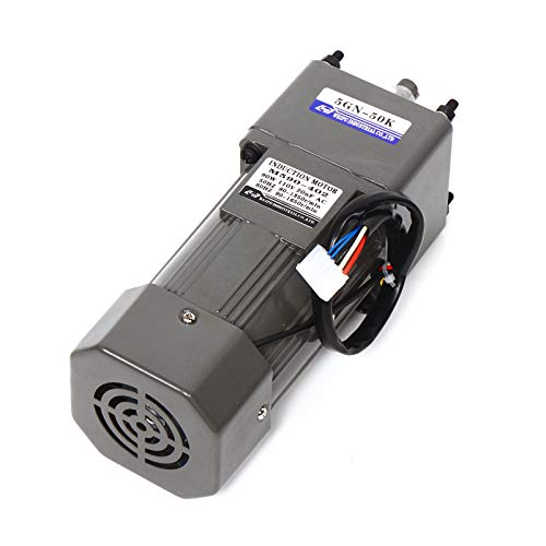 0-27RPM 90W 50K AC Variable Speed Gear Reduction Motor with Controller - color: 50K 90W