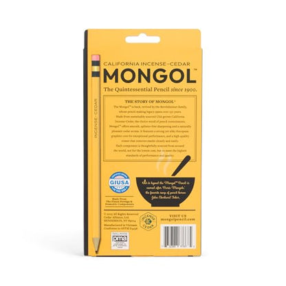 Mongol Classic Incense Cedar #2 Pencil - 48-Pack - Pre-sharpened - size: 1 Count (Pack of 48)