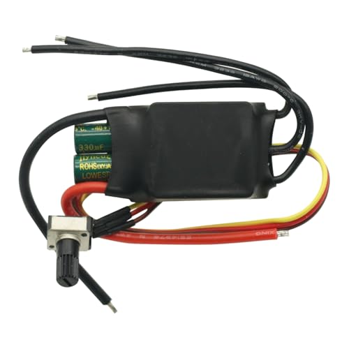 DC 7-24V 200W Brushless dc Motor BLDC 3-Phase Brushless Motor Driver Hallless DC Motor Drive Board Speed Controller Module with Potentiometer,ESC Speed Controller