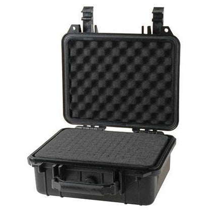 multicomp PRO Black Weatherproof Equipment Case, Polypropylene Construction with Foam Insert, 10.5" x 9.5" x 5“ (L x W x H)