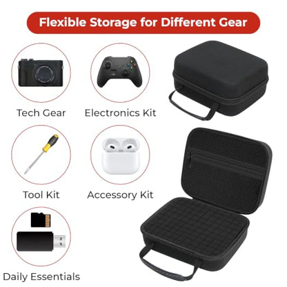 EVA Hard Storage Case 8 x 6.3 x 1.8 in Custom Foam for Camera & Electronics - size: 8 x 6.3 x 1.8 in