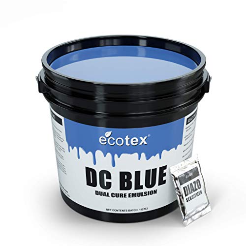 Ecotex® DC Blue Dual Cure Photo Emulsion - Screen Printing Emulsion, 1 Pt - size: 16 fl oz
