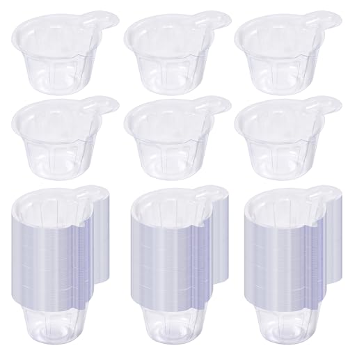 200Pcs 40ml Disposable Plastic Resin Mixing Cups Multipurpose Dispensing Cup for Mixing Paint, Stain, Epoxy, Resin (Clear)