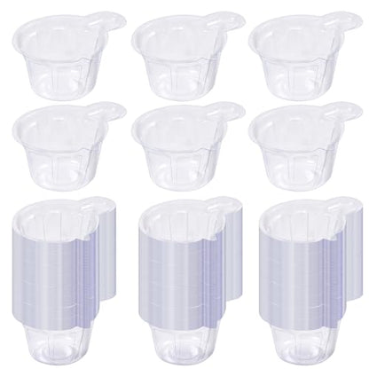 200Pcs 40ml Disposable Plastic Resin Mixing Cups Multipurpose Dispensing Cup for Mixing Paint, Stain, Epoxy, Resin (Clear)