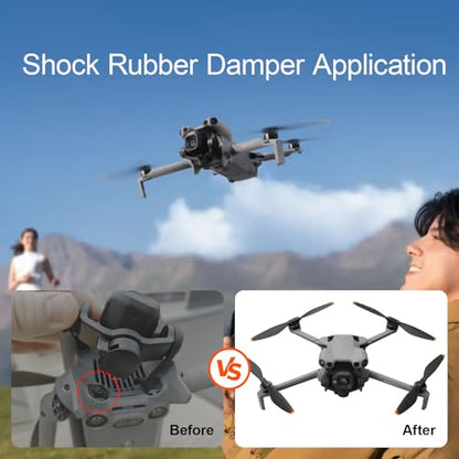 Replacement Gimbal Shock Rubber Damper for DJI Mini 5 Pro Gimbal Camera Shock Absorber Spare Parts Drone Body Accessories(5 Pcs)
