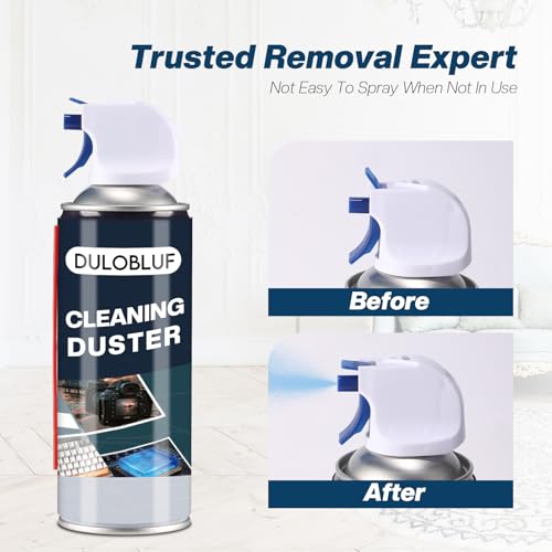Compressed Air Duster : Air Duster for PC Cleaning - Computer Air Duster Blower for Laptop - Reusable Car Dusters Airduster