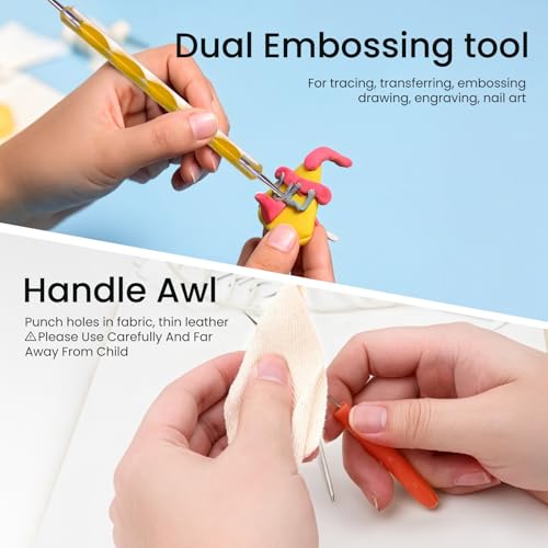 SHARKOOO 35 PCS Weeding Tools for Vinyl, Precision Craft Tools Set for Weeding Vinyl, Scrapbook Supplies Includes All Basics for Weeding, Scrapbooking, DIY Art - size: 35PCS