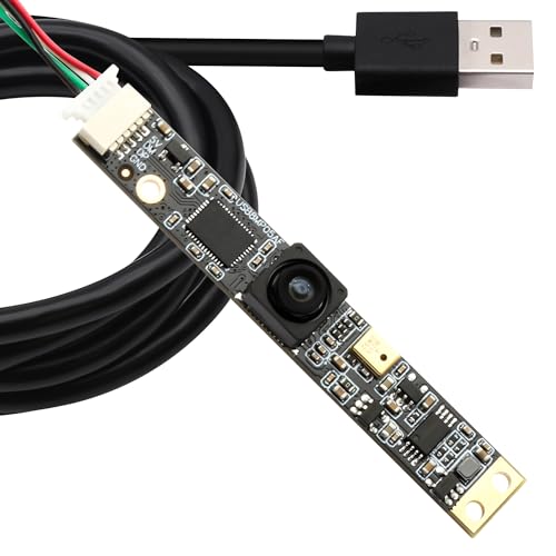 SVPRO 8MP USB Camera Module with Microphone, 102 Degree Wide Angle Laser Engraver Camera for Lightburn, Fixed Focus 4K UVC Webcam Board for Computer,Raspberry Pi