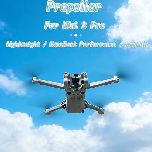 Replacement Propeller Blades for DJI Mini 3 Pro Drone | 8 Blades Full Kit with 12 Screws & Screwdriver | Low Noise, High Thrust & Enhanced Efficiency for Stable Flight