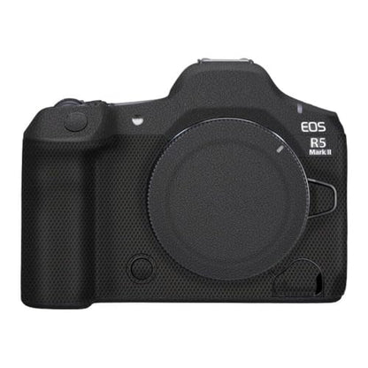 Camera Skin Wrap R5II Anti-Scratch Sticker Coat Vinly Protective Film Body Protector Decals Cover for Canon EOS R5 Mark II R5 II (Leather Black) - color: Leather Black