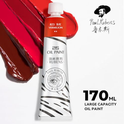 Paul Rubens Oil Paint, 20 Basic Colors*170 ml Large Professional Tubes - color: 20 colors*170ml-B
