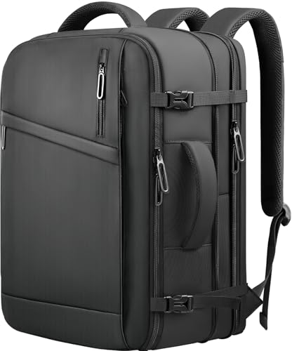 Naukay Travel Backpack for Men,Water Resistant Expandable Carry on Backpack - size: 15.6 Inch