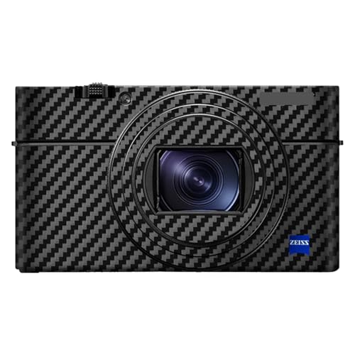 Anti-Scratch Camera Cover Skin Sticker for Sony RX100VI RX100VII Camera Protector Film Skin Decals RX100M6 RX100M7(Carbon Fiber Black) - color: Carbon Fiber Black