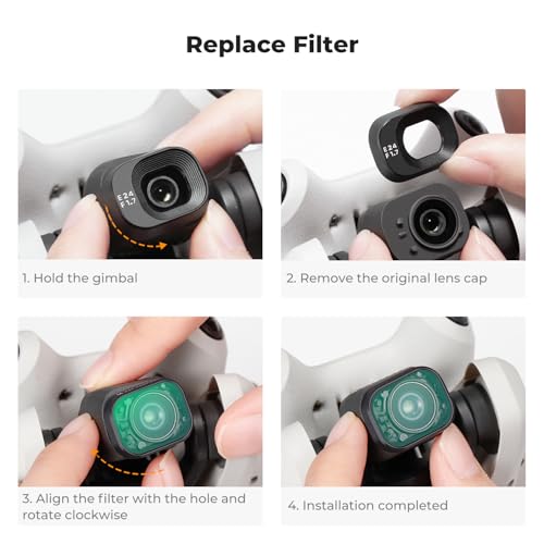 K&F Concept Mini 4 Pro UV Filter, MCUV Protection Filter, HD Optical Glass Multi-Coated Filter Compatible with DJI Mini 4 Pro - size: Mini 4 Pro
