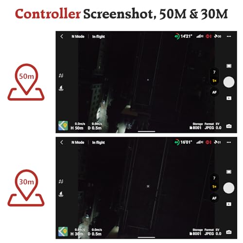 FPVtosky Nighttime Reflective Drone Landing Pad, Fast-fold Double Sided Waterproof Landig Pad Weighted for DJI Lito X1/Mini 5 Pro/ 4/3 Pro/Mini 4k / Mavic 4 / Air 3s/ Avata 2/ Neo/Flip - size: 20 in