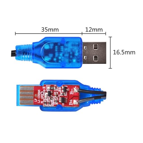 USB to DC3.5mm Cable USB Powered Battery Charging Cable 3.7V 3.5mm Tip to USB Charging Cord for RCDrones