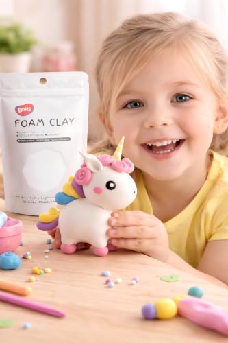 BOHS Foam Clay, 12 Colors, Air Dry Modeling Clay, 2.65 lb