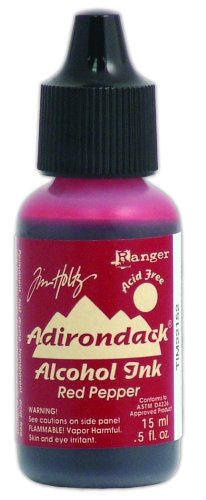 Ranger Tim Holtz Adirondack Alcohol Ink, Red Pepper - color: Red