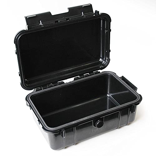 multicomp PRO 8" Weatherproof Equipment Case, made of Polypropylene Plastic, Black, 7.5" X 5" X 3.25"