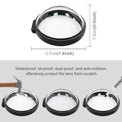 Premium Lens Cap for Go Pro MAX2 Lens Guards Spherical Optical Tempered Glass MAX 2 Protective Case Cover Action Camera Accessories - size: for GoPro MAX2 Glass