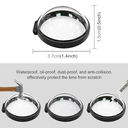 Premium Lens Cap for Go Pro MAX2 Lens Guards Spherical Optical Tempered Glass MAX 2 Protective Case Cover Action Camera Accessories - size: for GoPro MAX2 Glass