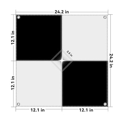 10 Pack Drone Ground Control Point GCP - style: Checkerboard Passthrough