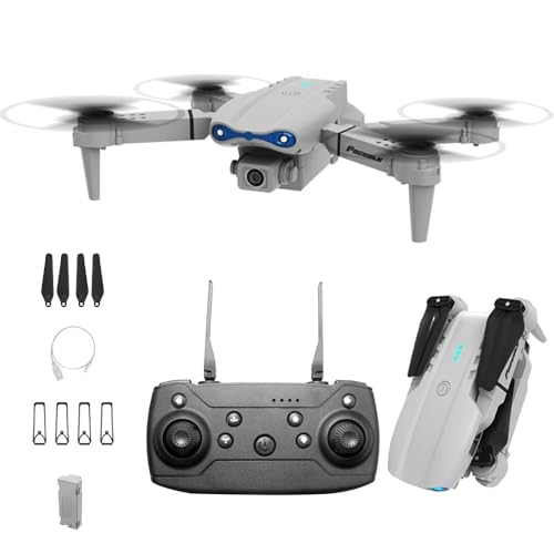 E99 Flagship Performance Edition Drone with 120° Wide-Angle 4K SD Camera, 90° Adjustable Lens, Optical Flow Hovering, App Path Planning, One-Click Take Off/Landing, Ideal for Beginners and Pros