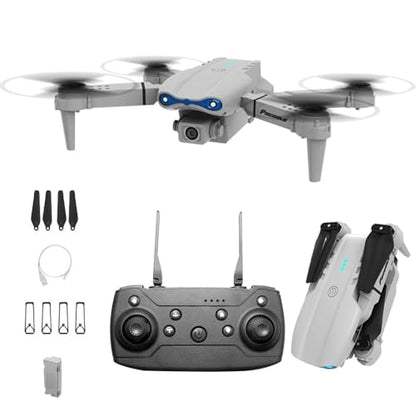 E99 Flagship Performance Edition Drone with 120° Wide-Angle 4K SD Camera, 90° Adjustable Lens, Optical Flow Hovering, App Path Planning, One-Click Take Off/Landing, Ideal for Beginners and Pros