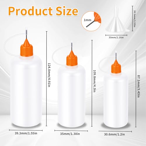 Goodma 30 Pcs Mixed Sized Precision Tip Applicator Bottles - size: 1 Ounces