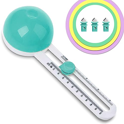 Circle Cutter, Craft Circle Cutters for Crafts, Cut Diameter 4'' to 12.5'' - color: Green