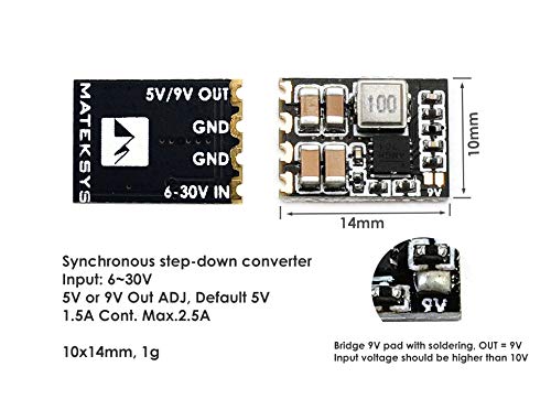 (3pcs) Matek 6s BEC 6-30V to 5V/9V Step-Down Regulator for FPV Quadcopter
