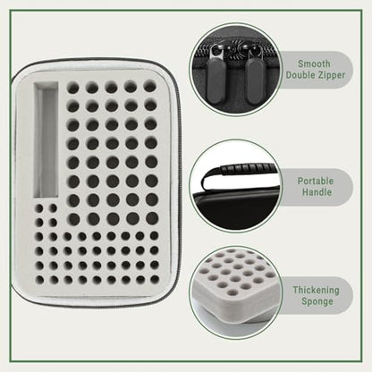 Battery Organizer Storage Case with Tester,88 Slot for AAA AA Button Cells - color: 88-Slots (Black)