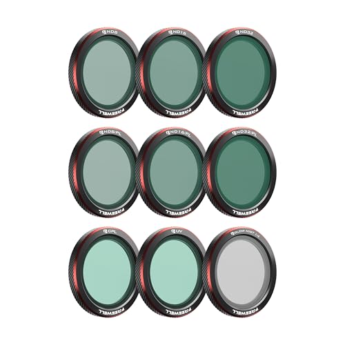Freewell 9-Pack Magnetic ND, ND/PL, CPL, UV, Mist Filters for DJI Neo 2 - style: Mega Kit