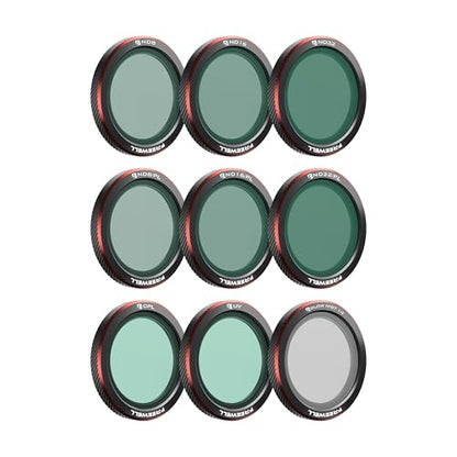 Freewell 9-Pack Magnetic ND, ND/PL, CPL, UV, Mist Filters for DJI Neo 2 - style: Mega Kit