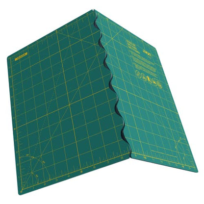 OLFA 12x17" Folding Self-Healing Rotary Mat (FCM-12x17) - Triple-Layer - size: 17"L x 12"W