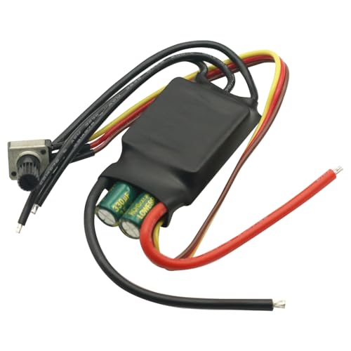 DC 7-24V 200W Brushless dc Motor BLDC 3-Phase Brushless Motor Driver Hallless DC Motor Drive Board Speed Controller Module with Potentiometer,ESC Speed Controller
